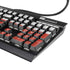 Czech Republic Flag Distressed K95 RGB PLATINUM Mechanical Gaming Keyboard Skin